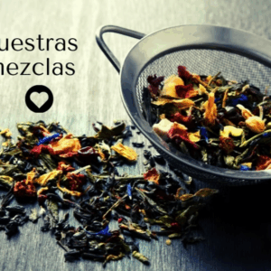 Té verde aromatizado con pétalos a granel